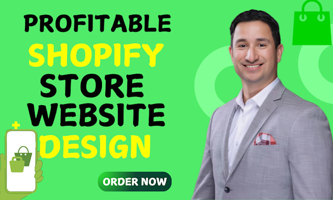 Gig Preview - Design shopify website redesign shopify store redesign shopify website design