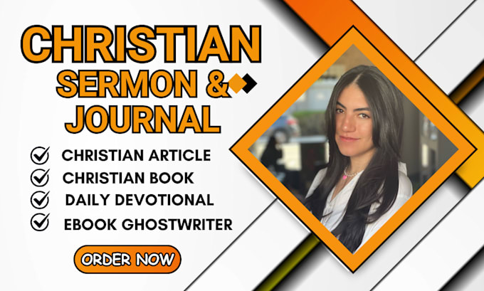 Gig Preview - Do christian ebook ghostwriter articles devotaional journal sermon writer