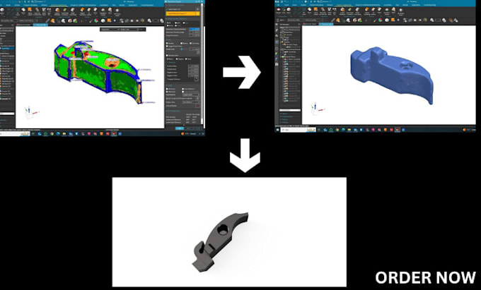 Gig Preview - Reverse engineering and design cad model using blender and other softwares