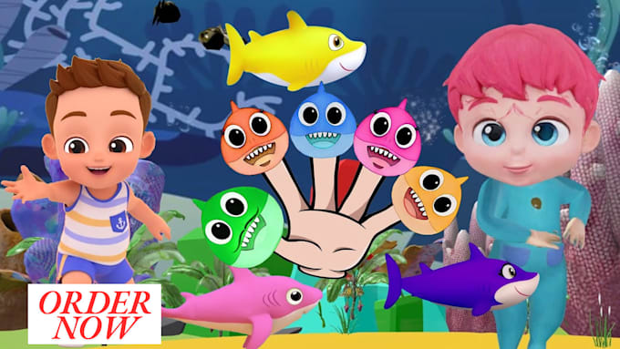 Bestseller - create professional 2d 3d animation kids learning and nursery rhymes videos