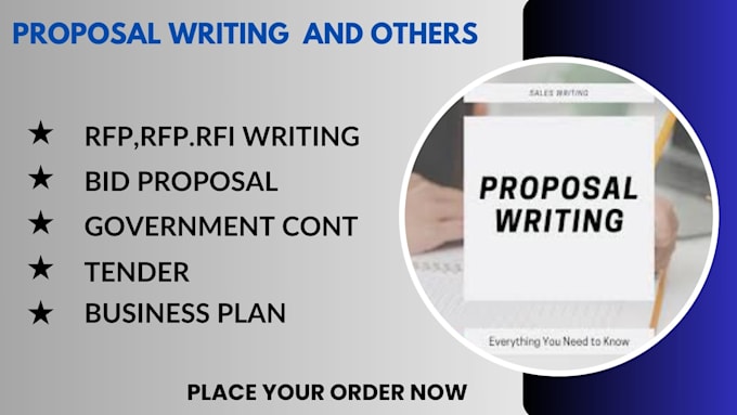 Gig Preview - Assist on government contract, bid proposal, rfq, rfp, grant writing uk tender