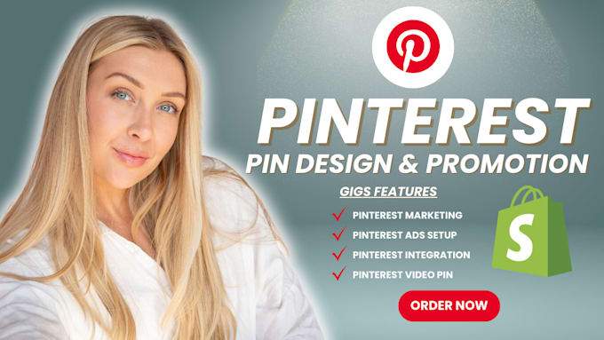 Gig Preview - Design pin pinterest, posting, ads marketing, and shop setup