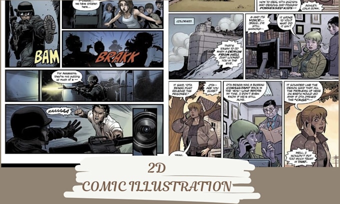 Gig Preview - Draw comic book cover design, superhero, ebook, storyboard, comicpage book pinup