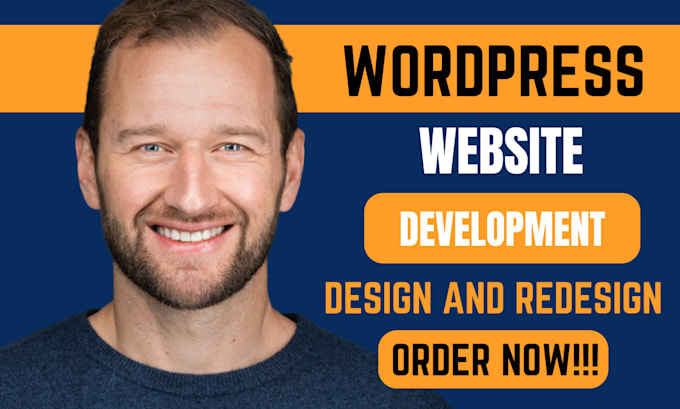 Gig Preview - Design redesign wordpress business website with wordpress real estate website