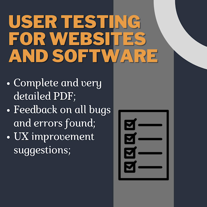 Gig Preview - User test your website or software