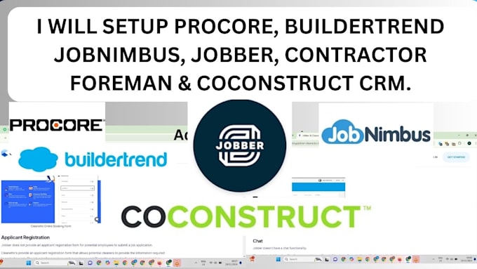 Gig Preview - Setup procore buildertrend jobnimbus jobber contractor foreman coconstruct crm