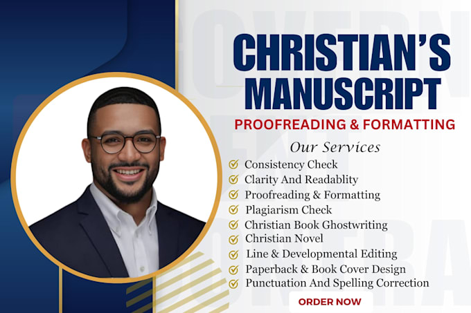 Gig Preview - Professionally edit your christian book, proofread, formatting, book design