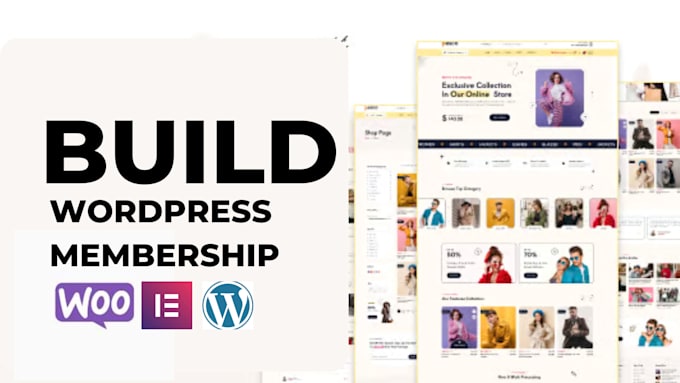 Gig Preview - Develop build wordpress membership website and subscription wordpress website