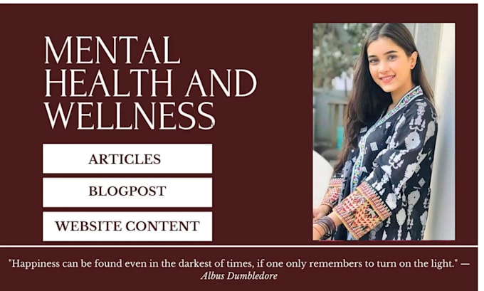 Gig Preview - Amazing mental health or wellness articles and ebooks