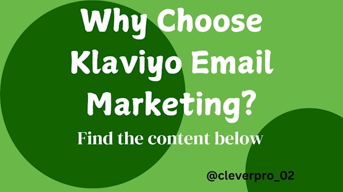 Gig Preview - Setup email marketing klaviyo flows, for shopify ecommerce