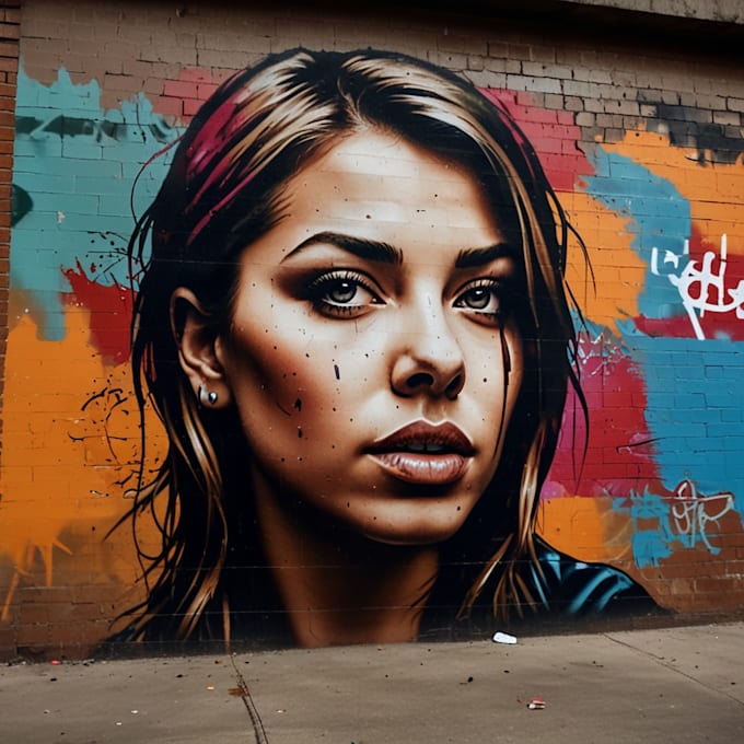 Gig Preview - Create original street art graffiti artwork using your photo