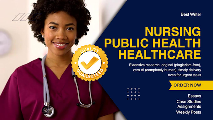 Gig Preview - Deliver exceptional nursing, public health, healthcare, and informatics content