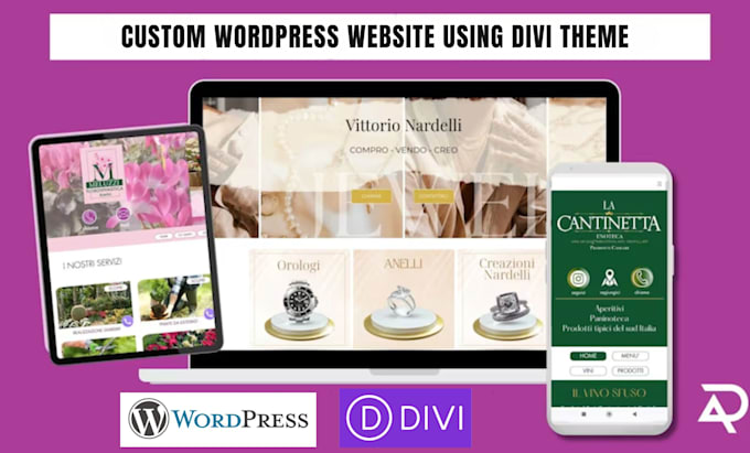 Gig Preview - Install, develop custom wordpress website using divi theme, theme customization