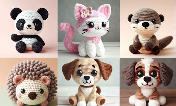 Gig Preview - Create amigurumi crochet pattern plush toys with picture tutorial and video etsy