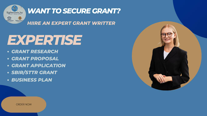 Gig Preview - For grant proposal, grant writing, grant research,