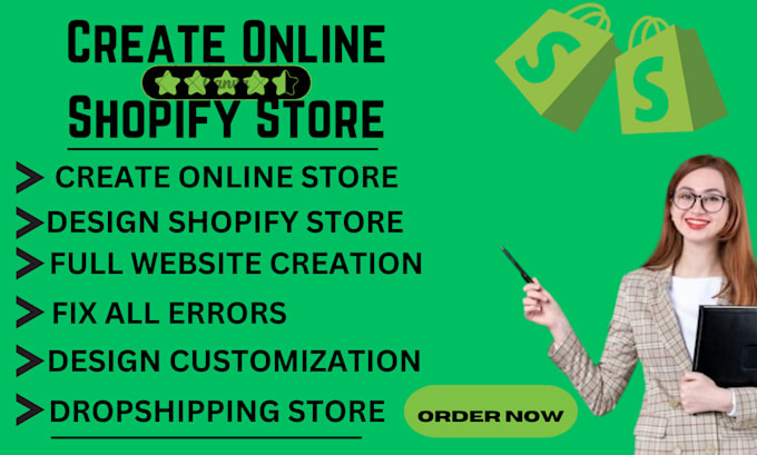 Gig Preview - Professional shopify store design and optimization for maximum sales