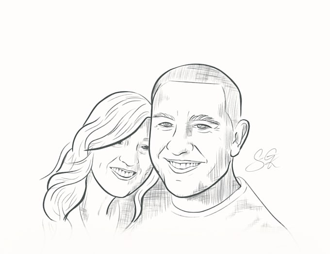 Gig Preview - Create custom portrait illustrations