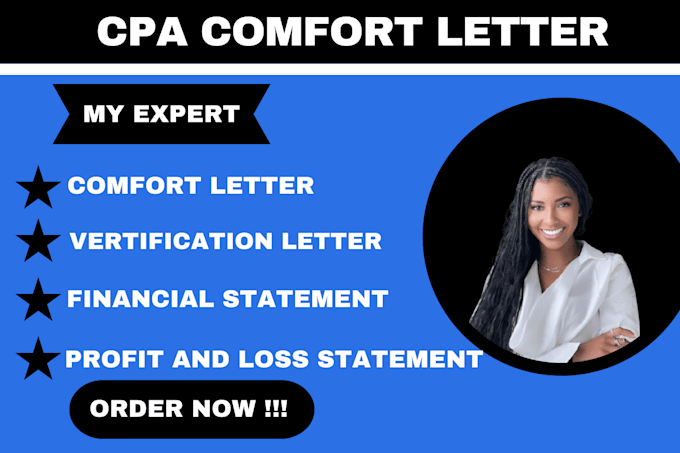 Bestseller - get USA cpa letter,cpa verification letter, profit and loss, financial statement