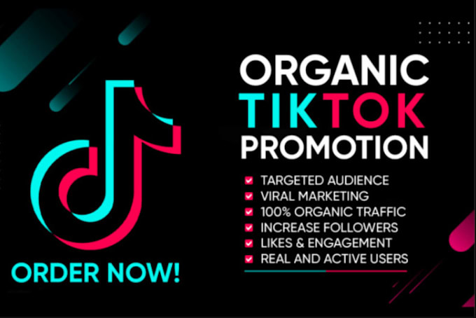 Gig Preview - Grow your tiktok followers with organic tiktok promotion to gain real people