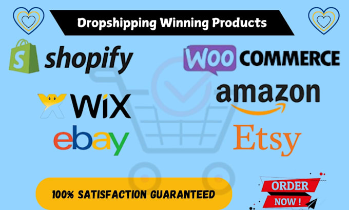 Gig Preview - Do shopify product research dropshipping winning products