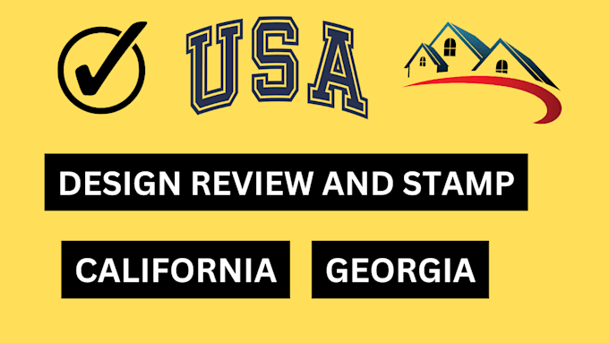 Gig Preview - Review stamp as licensed civil and structural engineer in california and georgia