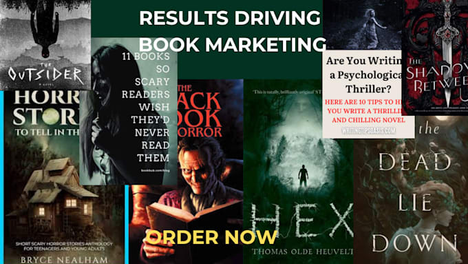 Bestseller - promote your horror book or science fiction book market kindle book fantasy book