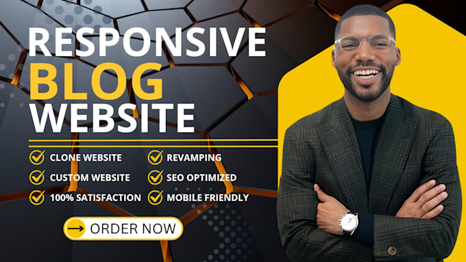 Gig Preview - Build wordpress website development, business website or wordpress blog website