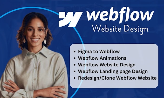 Gig Preview - Design and redesign a webflow landing page, figma to webflow, webflow website