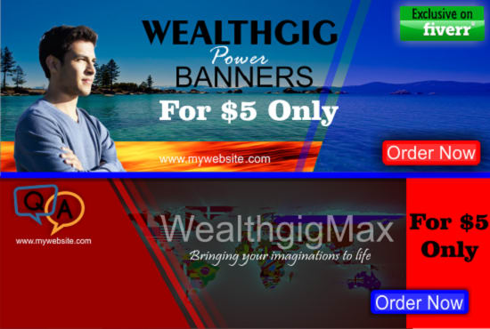 Gig Preview - Design an attractive web banner or ad for ur website or page