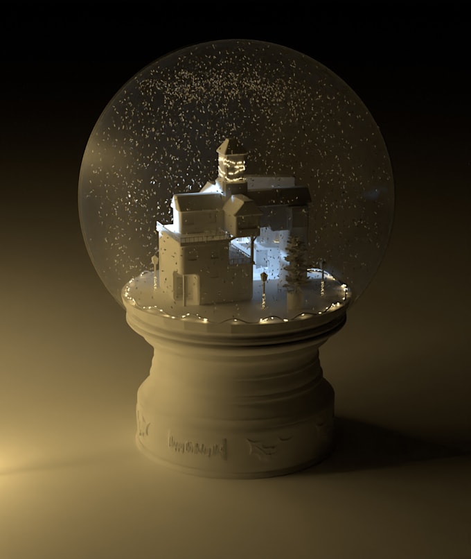 Gig Preview - Do 3d christmas design snow globe design christmas toy bdj