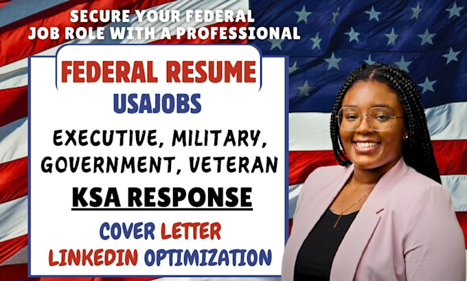 Gig Preview - Craft an ats federal resume for executive, military and ksa response for usajobs