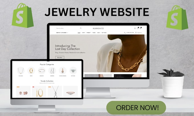 Gig Preview - Make stunning jewelry, sunglass website,  bracelet, watches website design