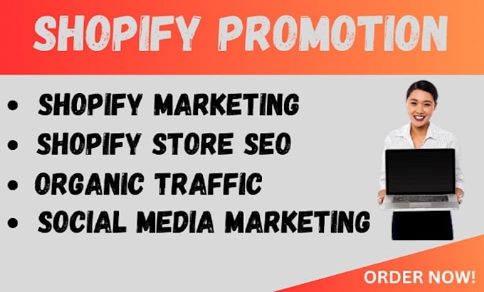 Gig Preview - Boost shopify sales, shopify marketing sales funnel, store promotion, tiktok ads