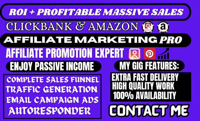 Bestseller - create money making affiliate marketing sales funnel, clickbank amazon website