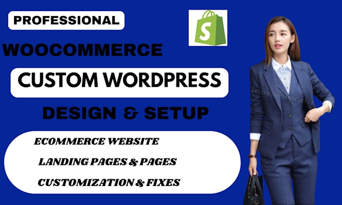 Gig Preview - Professionally build ecommerce website by woocommerce online store