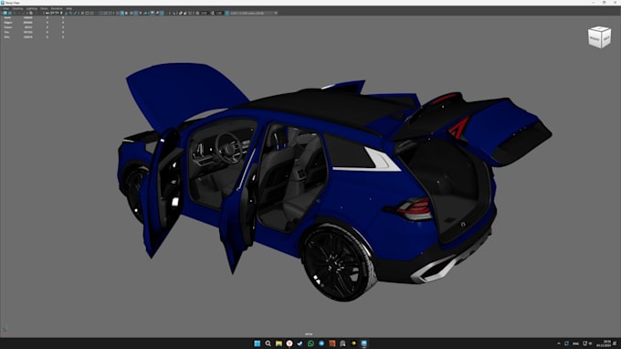 Gig Preview - Do 3d car modeling 3d car rendering 3d vehicle car model, interior and exterior