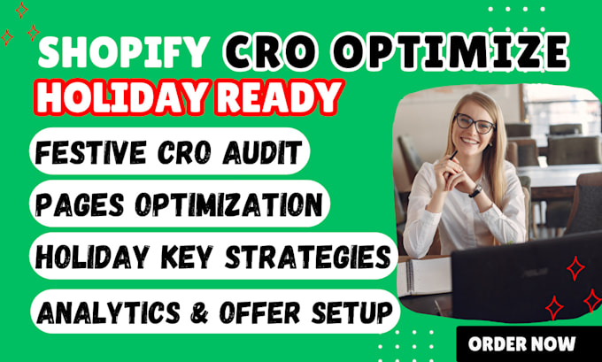 Gig Preview - Boost conversion rate christmas shopify cro audit shopify marketing cro expert