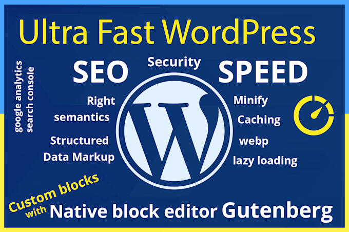 Gig Preview - Convert your slow wordpress website to fast native wordpress blocks