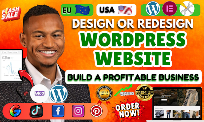 Bestseller - build responsive wordpress website, wordpress website design or redesign