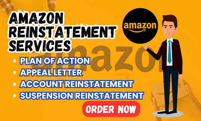 Gig Preview - Do amazon account reactivation section 3 amazon reinstatement appeal letter