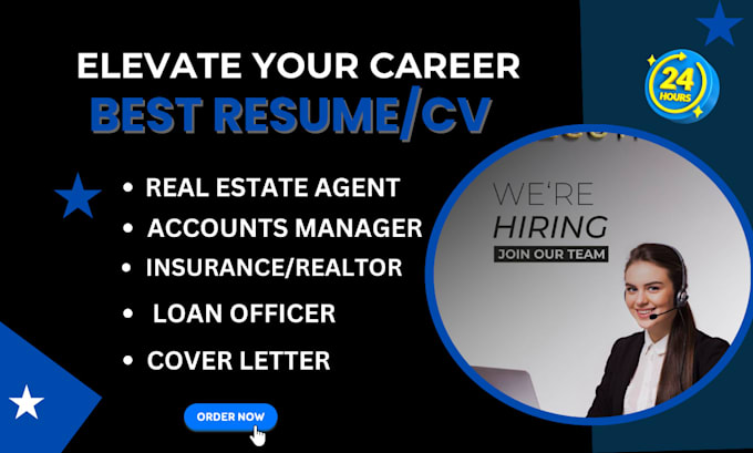 Gig Preview - Write a professional real estate resume,