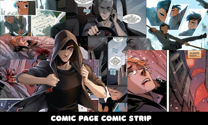 Gig Preview - Be your comic artist for cover art graphics novel page comic page comic strip