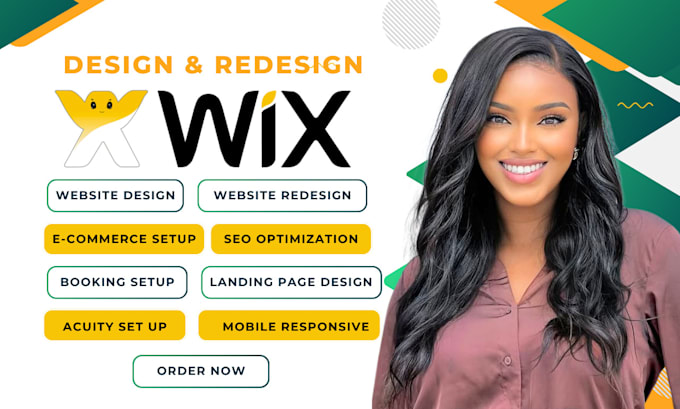 Gig Preview - Build wix website design wix website redesign wix website development wix