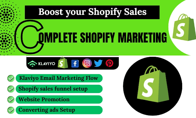 Bestseller - complete shopify ecommerce marketing sales funnel to boost shopify store sales