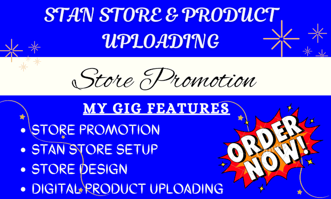 Gig Preview - Do stan store  set up and promotion for your digital product