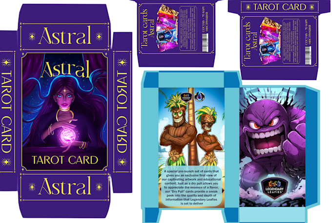 Gig Preview - Create playing card game box design card box layout