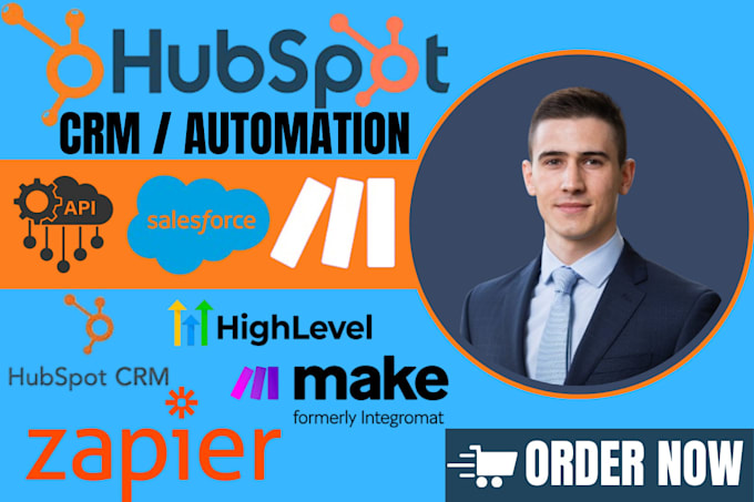 Gig Preview - Setup your hubspot CRM, automate workflows and integrate third party tools