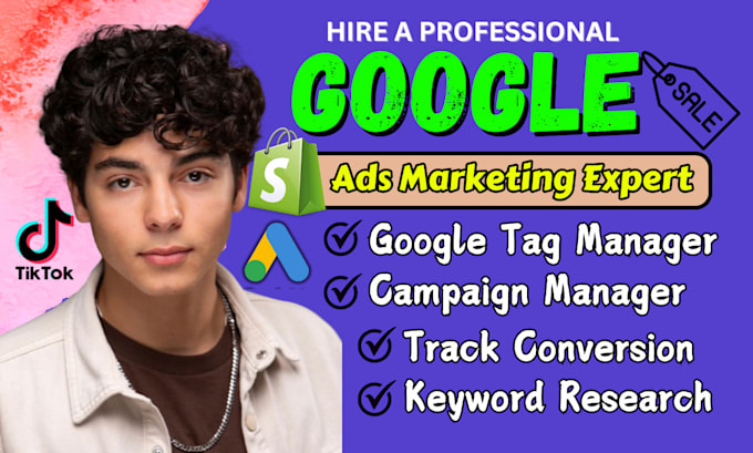 Gig Preview - Setup and mange google adwords campaign shopping ads ppc campaign