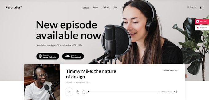 Bestseller - design a responsive personal wordpress portfolio and wordpress podcast website