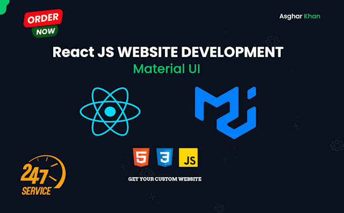 Gig Preview - Create custom react js computer science projects with mui